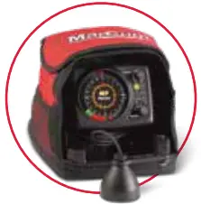 MarCum 3 Color Ice Sonar - Deploy the Transducer