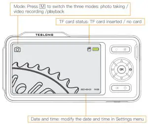 TESLONG NTS500B Inspection Camera - slot structure