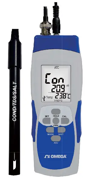 OMEGA CDH-SD11 Conductivity, TDS, and Salinity Meter