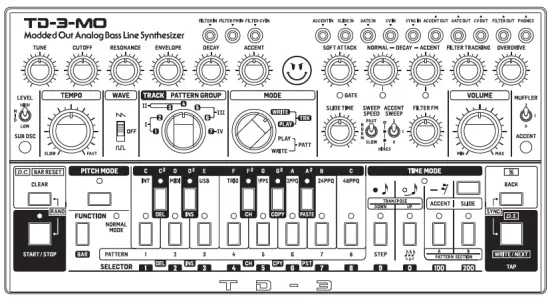 behringer TD-3-MO-SR “Modded Out” Analog Bass Line Synthesizer