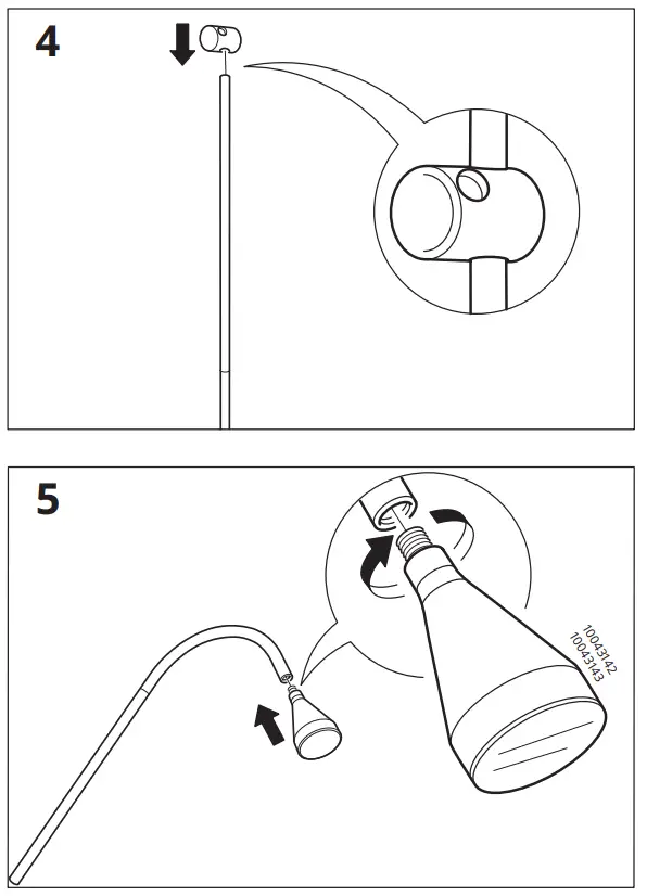 IKEA NÄVLINGE Stand Leseleuchte LED Weiss - fig 3
