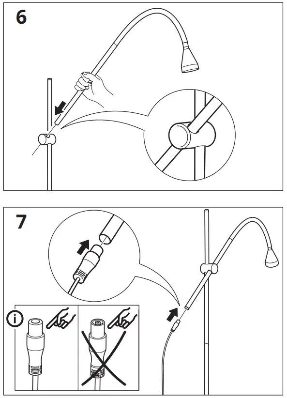IKEA NÄVLINGE Stand Leseleuchte LED Weiss - fig 4