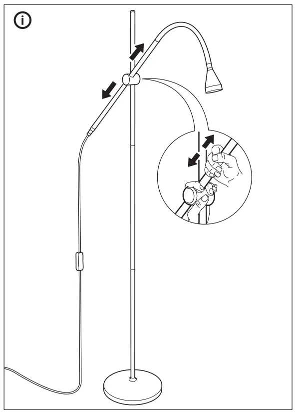 IKEA NÄVLINGE Stand Leseleuchte LED Weiss - fig 5