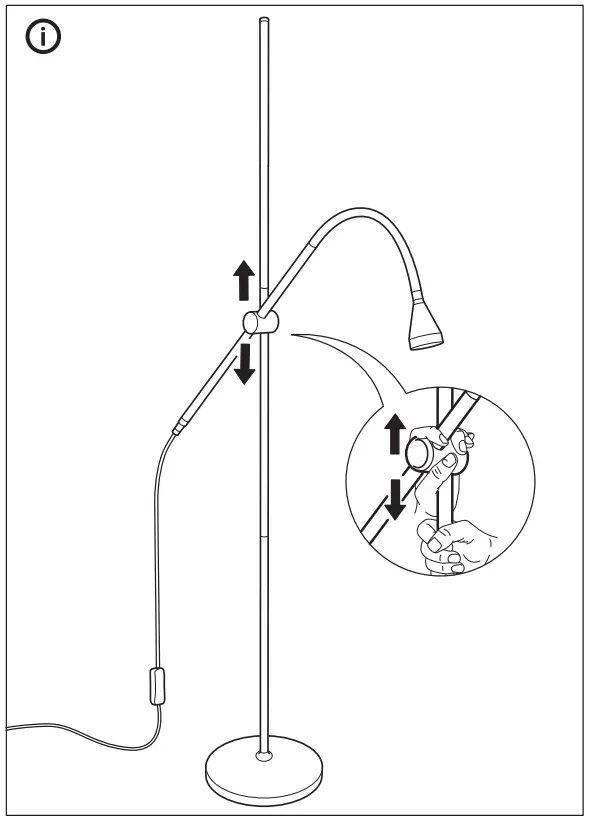 IKEA NÄVLINGE Stand Leseleuchte LED Weiss - fig 6