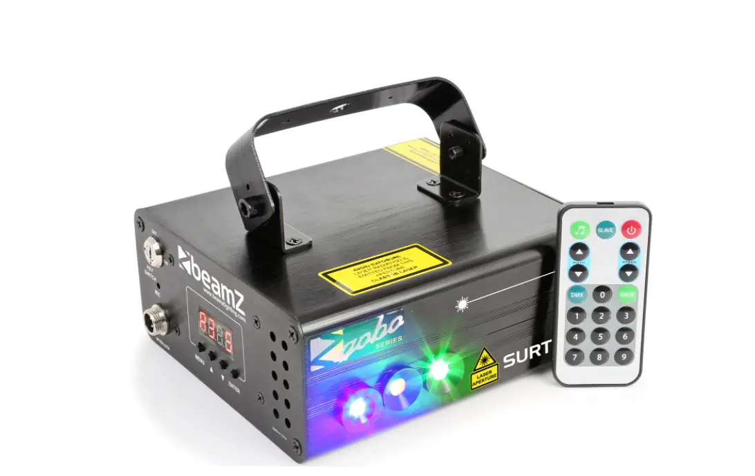 Beamz Dahib Double Rg Gogo Laser System With Rgbw Leds User Guide