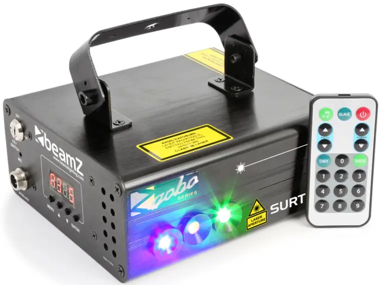 beamZ Dahib Double RG Gogo Laser System with RGBW LEDs fig 1