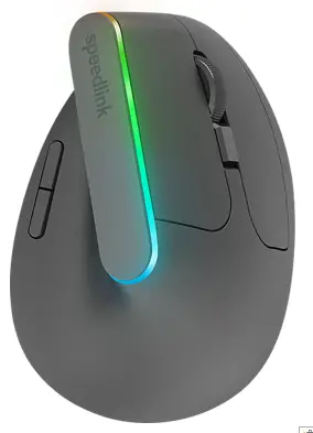 speedlink SL 630025 BK Fin Illuminated Rechargeable Vertical Ergonomic Mouse