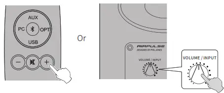 AIRPULSE Active Speaker System - Bluetooth Input Mode 4