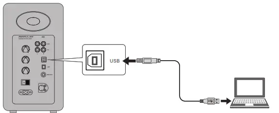 AIRPULSE Active Speaker System - Connect PC to speakers