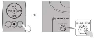 AIRPULSE Active Speaker System - Input Mode3