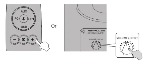 AIRPULSE Active Speaker System - PC Input Mode 4