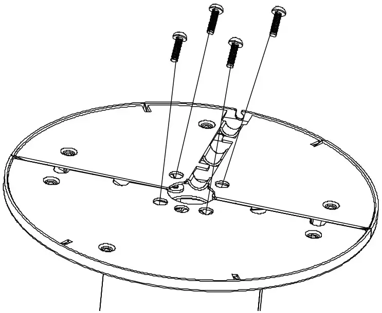 BRANDSON 304996 Tower Fan - screws
