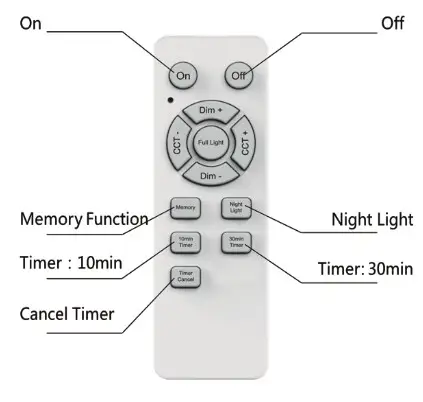 LAMPEHUSET 80180 040 53 Interior Ceiling Light IP44 - remote control