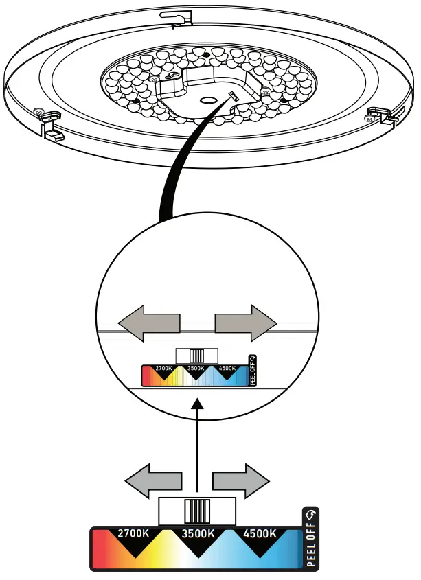 artika FM ALC LED Ceiling Light Fixture WoodBlack - TUNABLE WHITE TECHNOLOGY