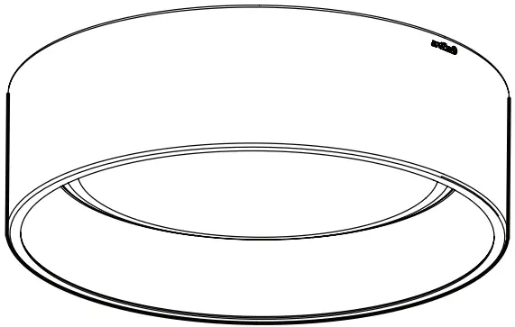 artika FM ALC LED Ceiling Light Fixture WoodBlack