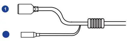 OpenEye OE C7034 WR 4MP Mini Dome IP Camera - CONNECTIONS