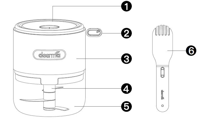 deerma JS100 Mini Garlic Stirrer fig2