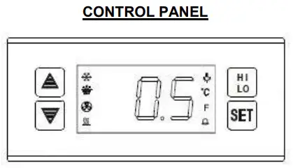accucold ARS12ML Medical Refrigerators - CONTROL PANEL
