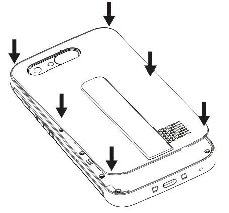Replace the battery cover