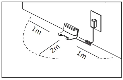 Dibea D500 Pro Robot Vacuum Cleaner - Battery charge