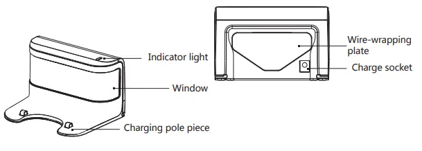 Dibea D500 Pro Robot Vacuum Cleaner - Charging base
