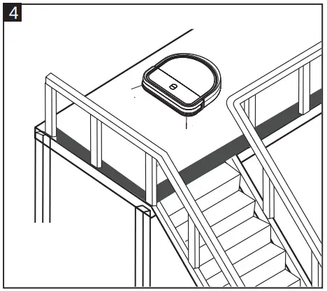Dibea D500 Pro Robot Vacuum Cleaner - Guardrails shall
