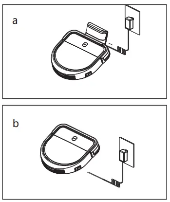 Dibea D500 Pro Robot Vacuum Cleaner - Host charging