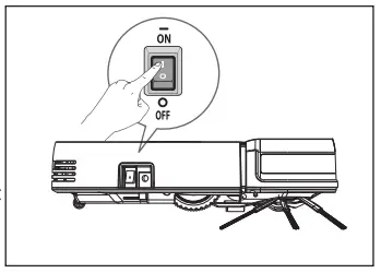 Dibea D500 Pro Robot Vacuum Cleaner - Open the host