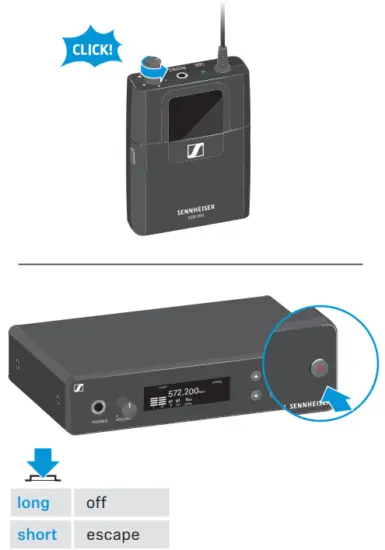 SENNHEISER XSW IEM SR XS Wireless IEM Wireless In Ear Monitoring System - OFF