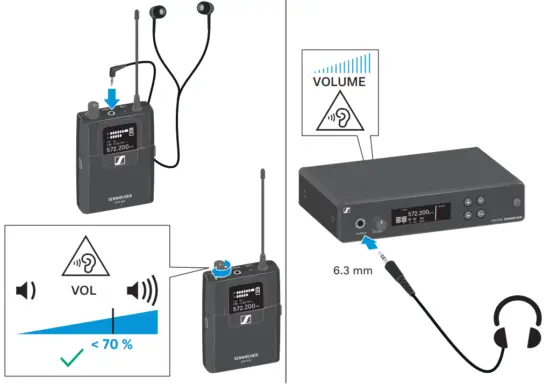SENNHEISER XSW IEM SR XS Wireless IEM Wireless In Ear Monitoring System - PHONES