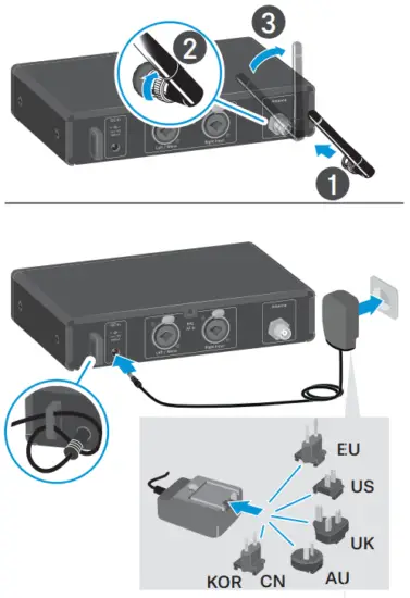 SENNHEISER XSW IEM SR XS Wireless IEM Wireless In Ear Monitoring System - SETUP