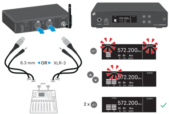 SENNHEISER XSW IEM SR XS Wireless IEM Wireless In Ear Monitoring System - STEREO