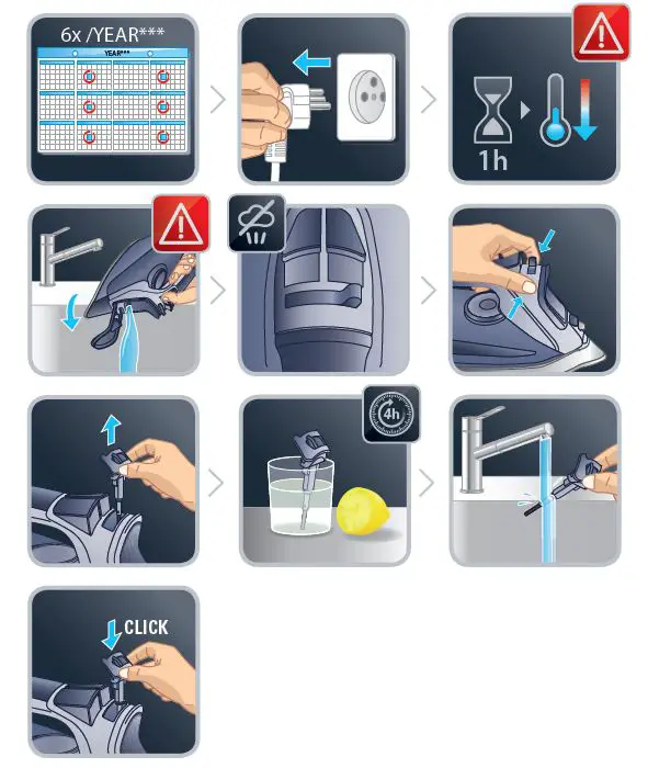 Rowenta DW73XX Digital Steam Iron 14