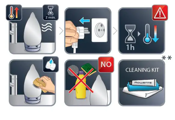 Rowenta DW73XX Digital Steam Iron 16