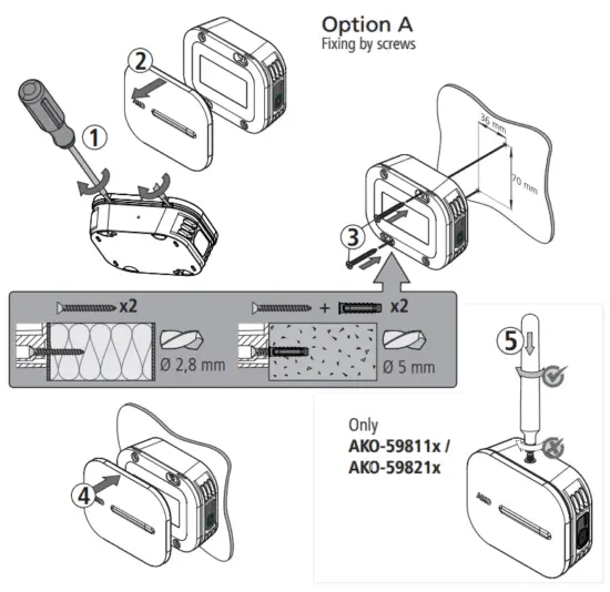 AKO 59810 Temperature and Moisture Monitor - FIG1