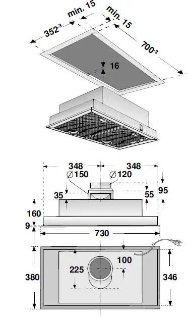 NEFF D94BHM1N0B Extractor Hood 12