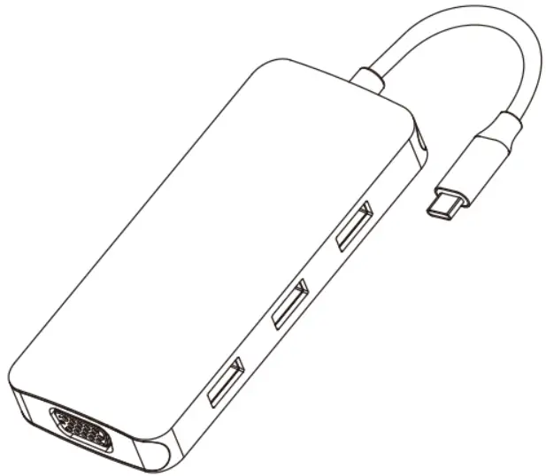 Selore global B08SC432PX USB C Multi functional Hub - cover