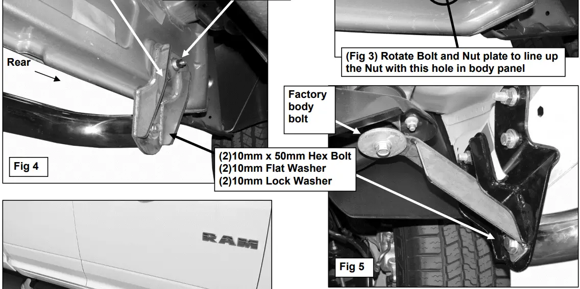 ARIES 4 Round Side Bar - INSTALLATION PICTURED2