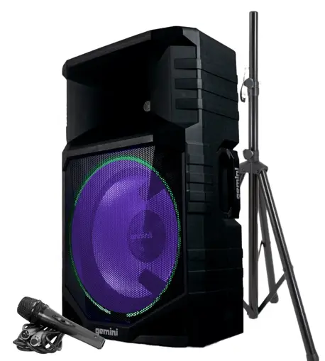 Gemini GSW T1500PK Bluetooth Portable Wireless 15 Inch Woofer