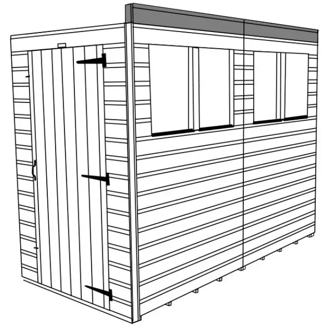 Power Pent Wooden Garden Shed - fig10
