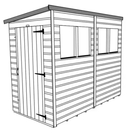 Power Pent Wooden Garden Shed - fig16
