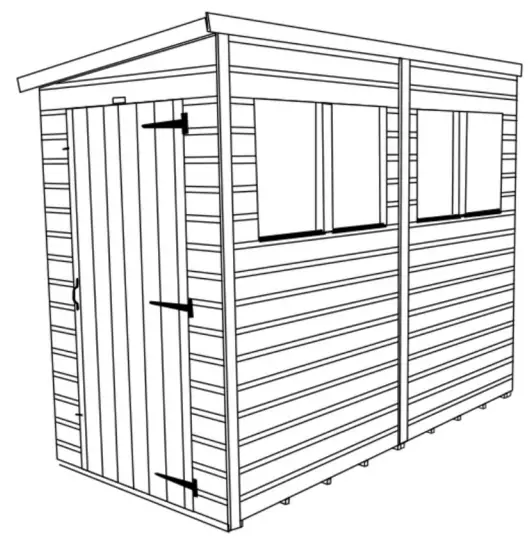 Power Pent Wooden Garden Shed - fig18