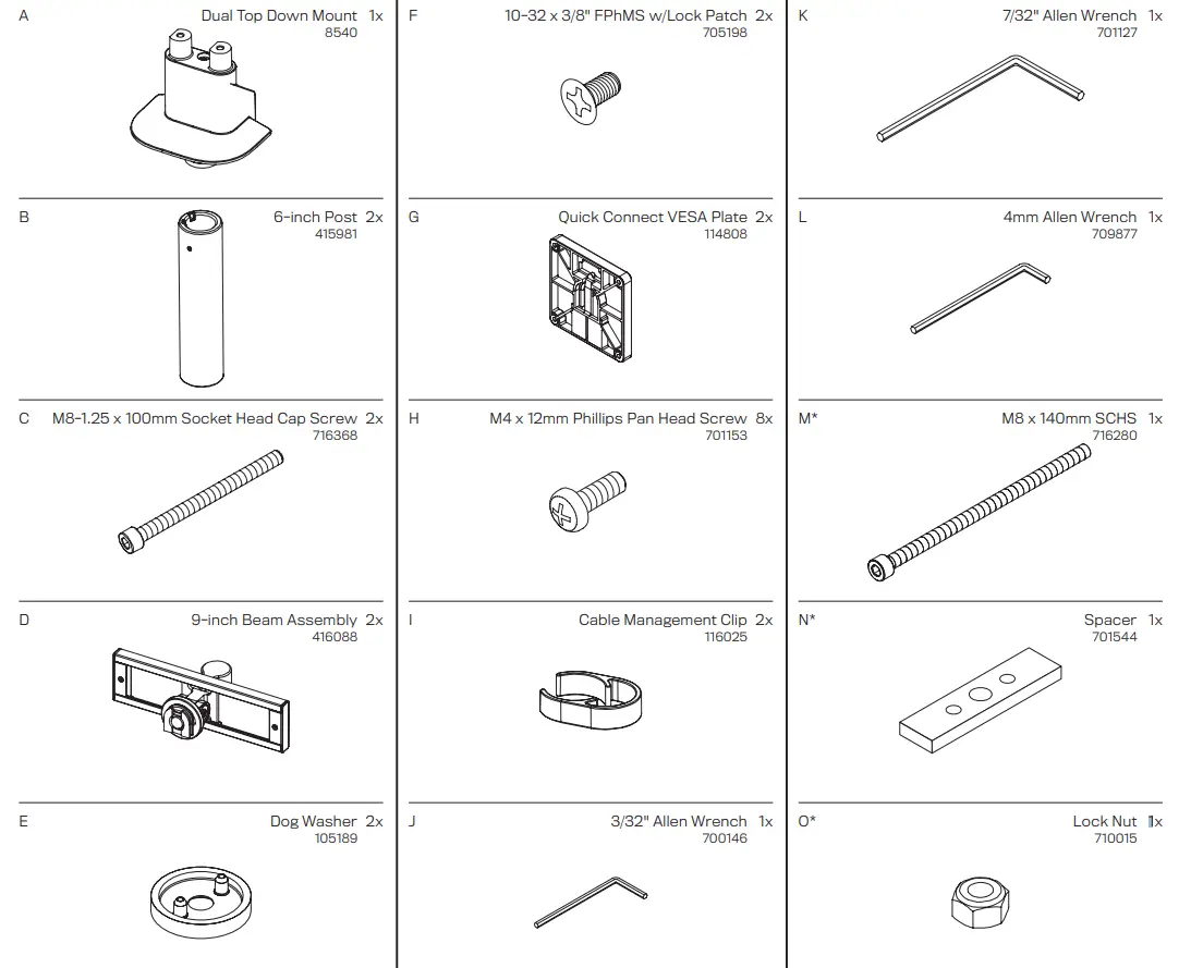 innovative E2-2 Ergonomic Sleek Dual Articulating Monitor Arm - fig 1