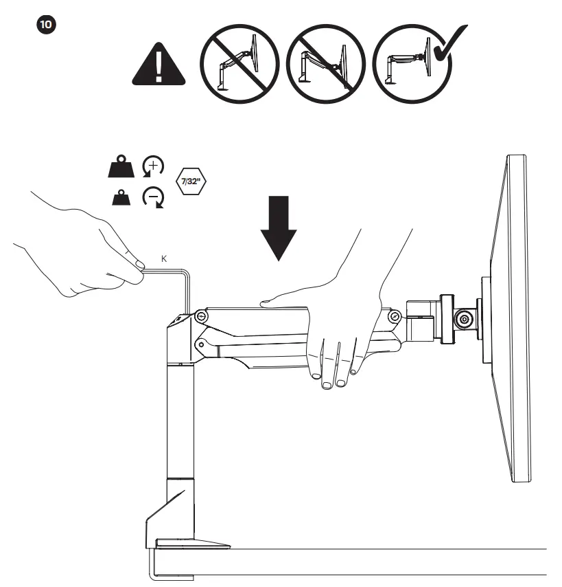 innovative E2-2 Ergonomic Sleek Dual Articulating Monitor Arm - fig 9