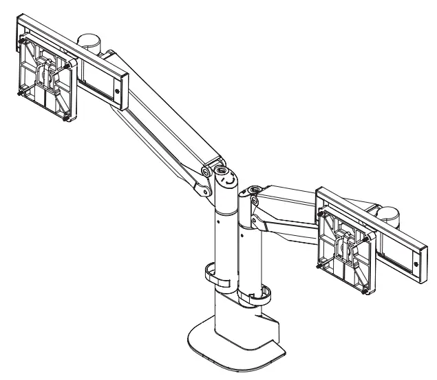 innovative E2-2 Ergonomic Sleek Dual Articulating Monitor Arm