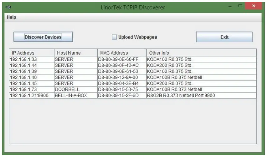 LINORTEK Netbell 2 Network Bell Controller - setting