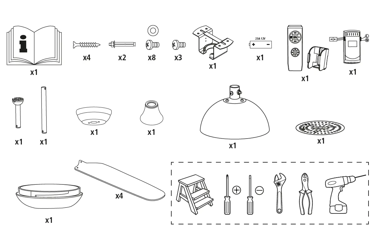 Vento Barine Ceiling Fan Instructions fig 2