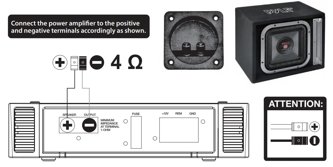 PLSQ10BS Single Subwoofer Box System User Guide