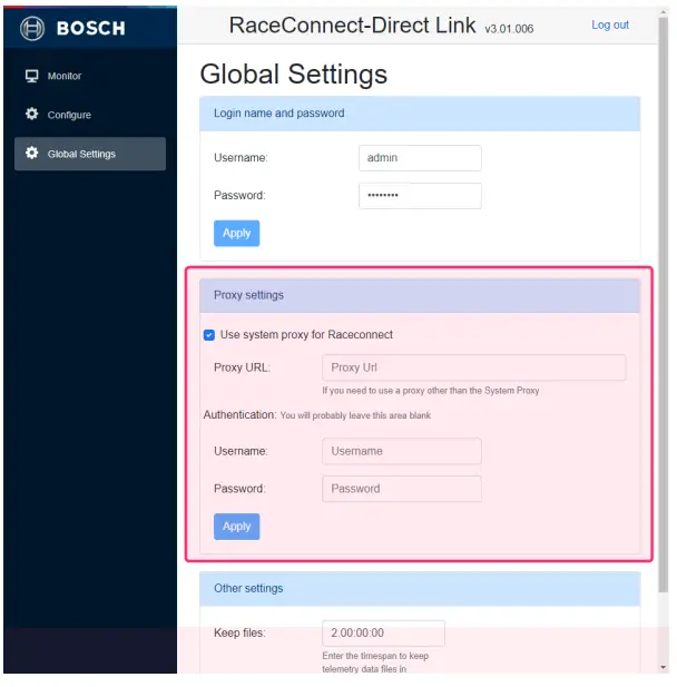 BOSCH RaceConnect DirectLink.. 1