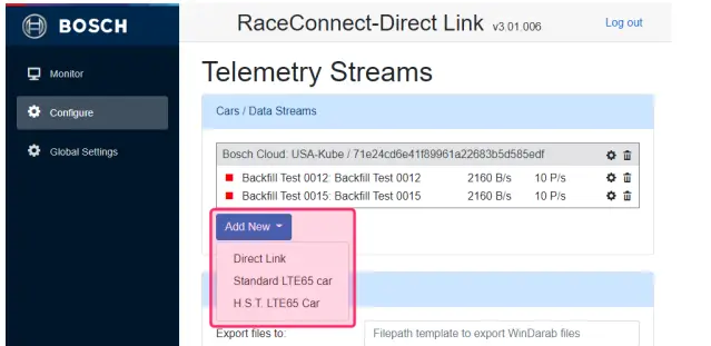 BOSCH RaceConnect DirectLink.. 2